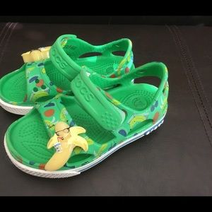 Super fun Crocs Green Banana Sandals